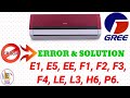 #GREE #AIRCONDITING #EASYTOLEARNTECH Gree AC Error Codes And Solutions For Troubleshooting ||