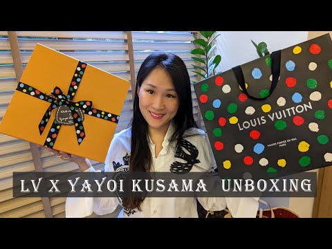 Louis Vuitton ❤️ Yayoi Kusama Unboxing! Painted Dots MONOGRAM BB Bandeau  #vlog LV X YK collaboration 