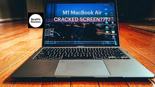 apple m1 macbook air 16gb 1tb, mysterious cracked screen issue?