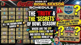 2026-27 College Football Bowl Schedule Released! (CFP & TV Network Mysteries)
