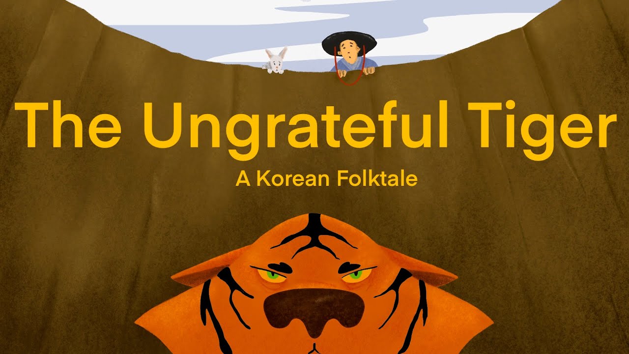 ScreenFree Story Time for Kids! The Ungrateful Tiger A Korean