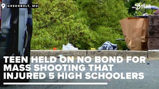 Teen held on no bond after Maryland mass shooting that injured 5 high schoolers