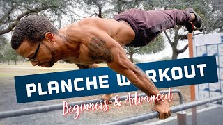 PLANCHE WORKOUT - Beginners & Avanced