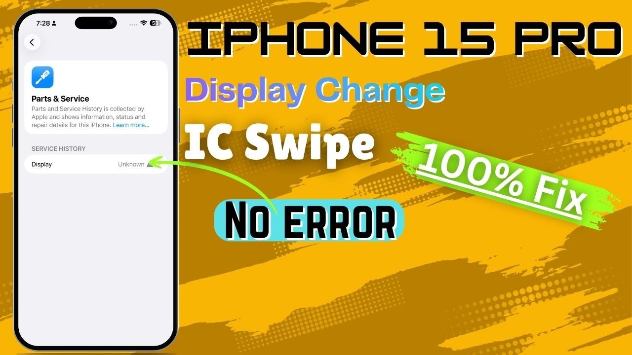 iPhone 15 pro Display Change IC Swiped - YouTube