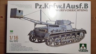 (Обзор на модель) Pz.Kpfw. I Ausf.B Abwurfvorrichtung от TAKOM в 1:16 арт. 1012