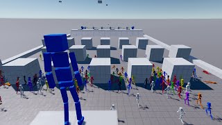 Obstacle competition in the crowd! | Fun with Ragdolls The Game #45 screenshot 5