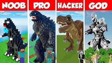 How to Build the Ultimate Godzilla Monster: Noob vs Pro vs Hacker vs GOD Battle!"