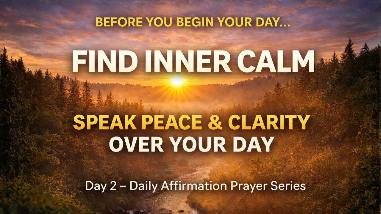 “Morning Prayer for Peace, Clarity & Strength | Day 2 – Daily Affirmation & Healing Scripture”