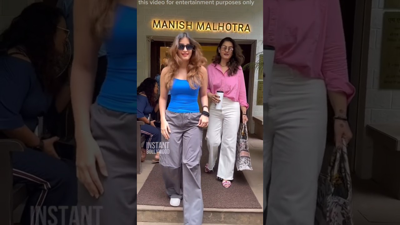 rasha Thadani mother raveena tandon ajay devgan 4k status video 