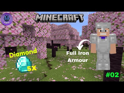 I FOUND DIAMOND IN MINECRAFT AND MADE FULL IRON ARMOUR | Episode 2 ...