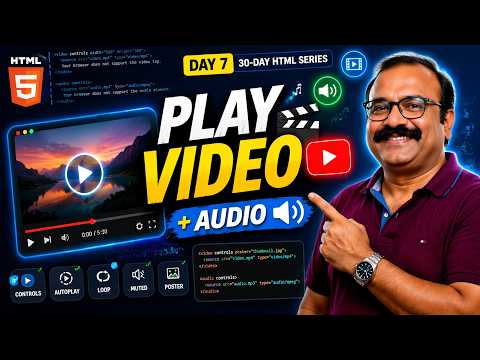 👉 HTML5 Video & Audio Made Easy 🎬 | Build Your Own Media Player