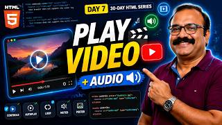 👉 HTML5 Video &amp; Audio Made Easy 🎬 | Build Your Own Media Player