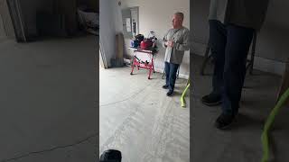 Air blaster paired with a prop controller and beam sensor