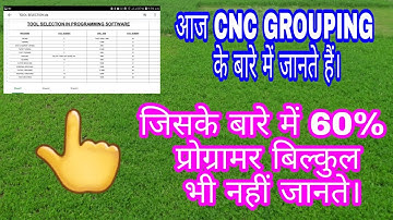 What is CNC Grouping? | CNC ka program kaise banate hain | CNC programming g codes