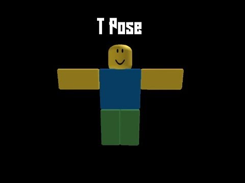 T Pose Roblox Music Video Youtube - t posing noob roblox