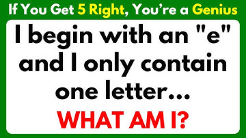 ONLY A GENIUS CAN ANSWER THESE 15 TRICKY RIDDLES | Riddles Quiz -    Part 23