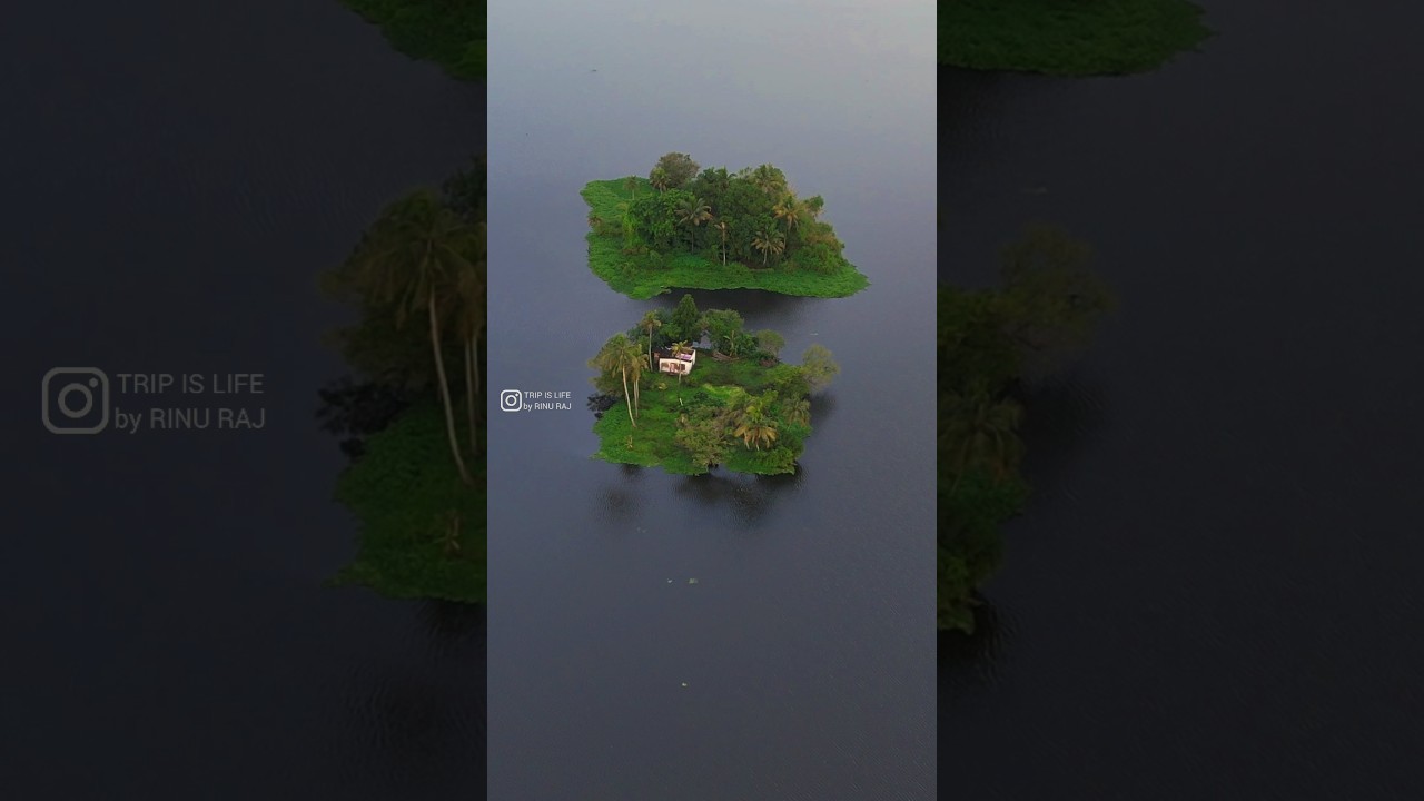 Kuttanad Alappuzha Small Island Drone View