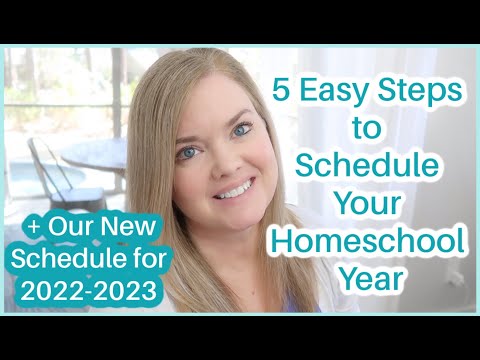 HOMESCHOOL SCHEDULE PLANNING FOR 2022-2023 | 5 easy steps