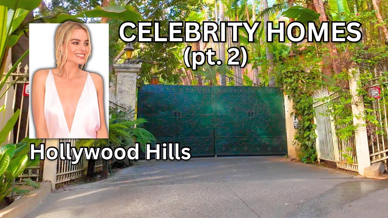 Celebrity Homes Driving Tour (PART 2) - Margot Robbie, Johnny Depp | Los Feliz, Hollywood Hills, Ca