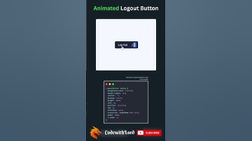 Animated logout button for website #shorts #viral #trending #CodewithLord