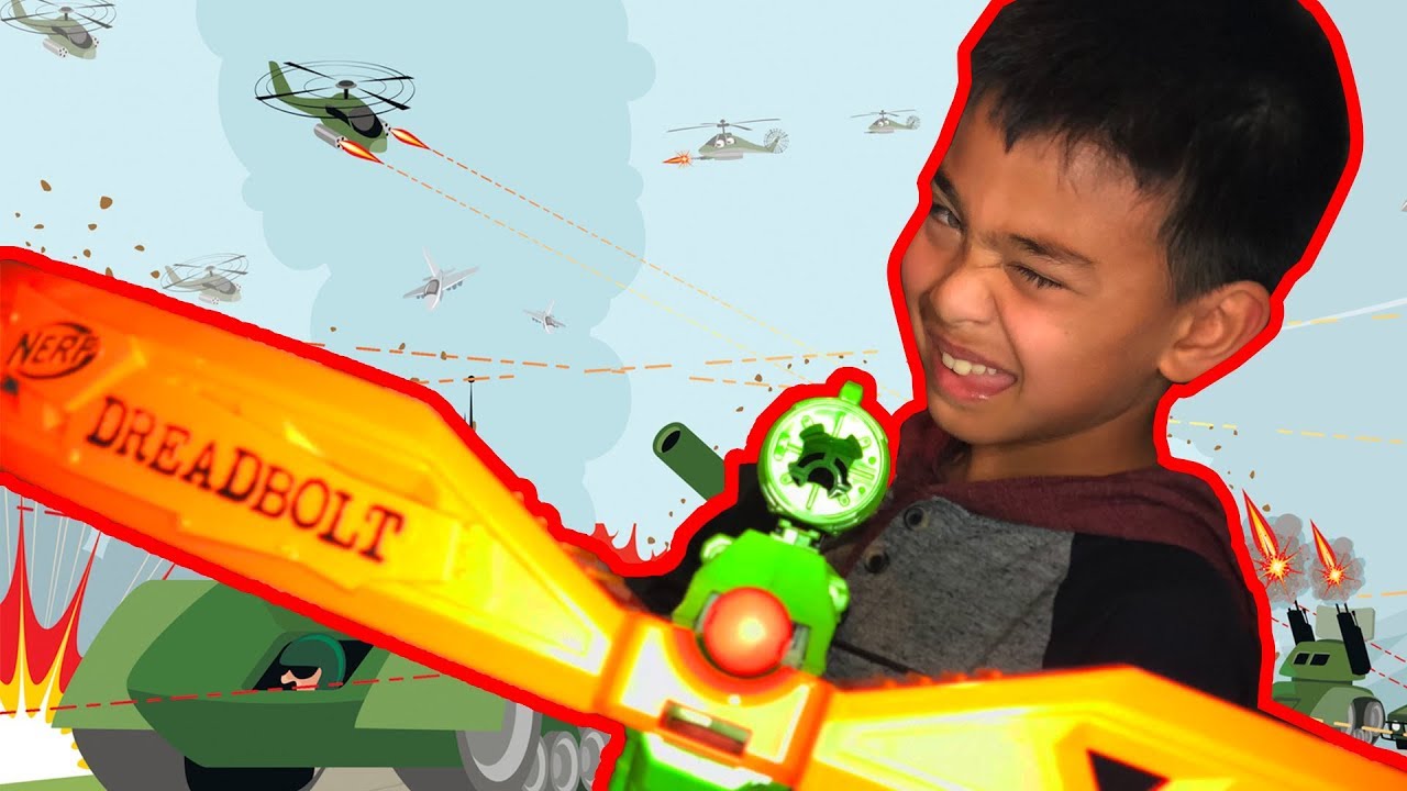 Birthday Arsenal! Nerf Dreadbolt, Mega Tri Break & Minecraft Bow & Arrow