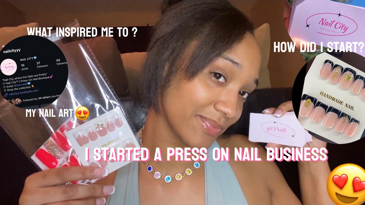 I STARTED A PRESS ON NAIL BUSINESS🫧| inspo, business prep, Shopify, +my custom NAILS HAUL💎