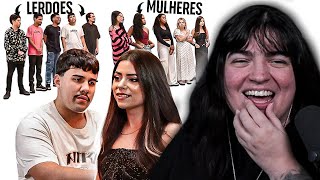 5 LERDÃO VS 5 MULHERES - react Paulo Vita Show