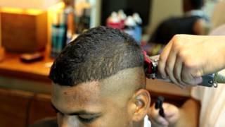 Mohawk with a half blade and zero taper.Testing out my Canon 6D with lighting.PT 1