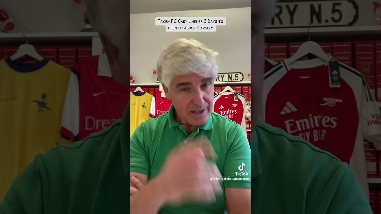 Taken PC Gary Lineker 3 Days to open up about Carsley 