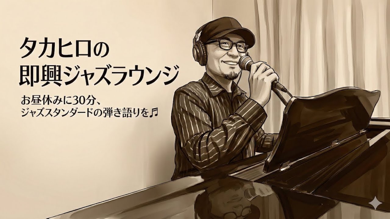 ランチタイムにジャズピアノの弾き語り🎹🎤Tennessee Waltzなど