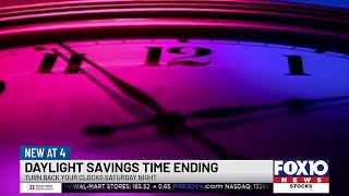 Daylight saving time ending