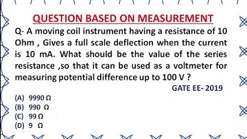 Gate EE Measurement questions || Measurement questions || Gate Measurement# Measurement