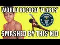 WORLD RECORD FOR FLARES SMASHED BY THIS 9 YEARS OLD FROM BRAZIL WORLD RECORD FOR FLARES SMASHED BY THIS 9 YEARS OLD FROM BRAZIL