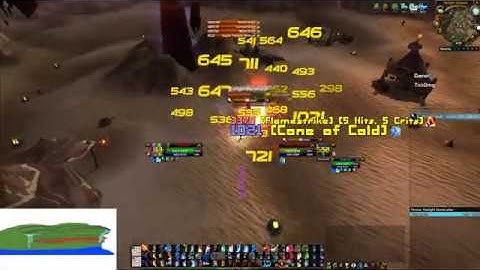 Classic WoW Mage Cenarion Circle AoE Grind! Fire Reflect |