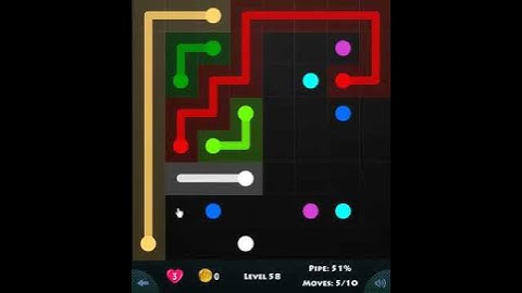 flow game facebook - 8 x 8 mania level 58 Connect the dots