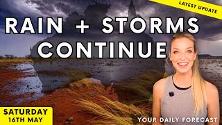 Widespread Rain & Storms Sweep Central Australia | Weekend Weather Forecast