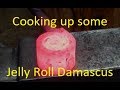 Jelly Roll Damascus Blacksmithing/Forging