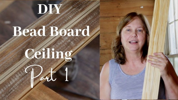 How to Install a Beadboard Ceiling ⋆ A Girl's Guide to Home DIY