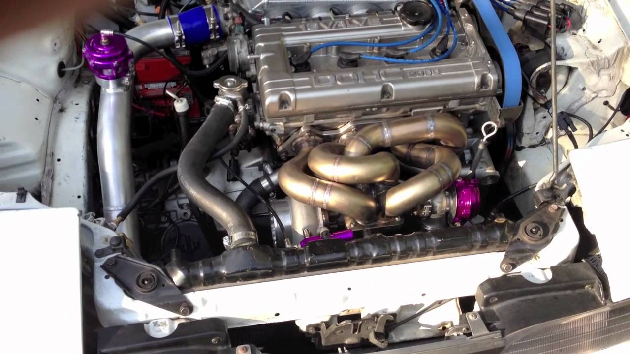 '91 GSX drag car startup and walk around side exit exhaust added YouTube