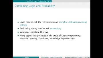 Elena Bellodi -- Introduction to Probabilistic Logic Programming (Part 1)