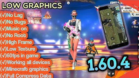 Free Fire Lag Fix New Update [1.60.4] || Low End Devices work|| By Gwd