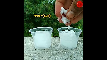 Easy Science Experiment In Home Ice Science Trick Ice Cube Salt Trick Shorts 