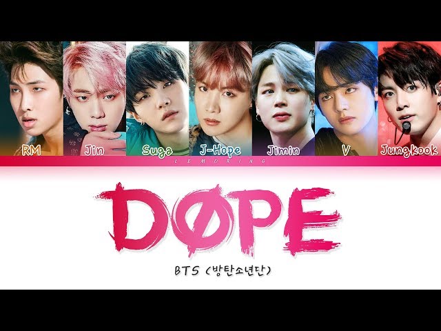BTS - DOPE / SICK (방탄소년단 - 쩔어) [Color Coded Lyrics/Han/Rom/Eng/가사] class=