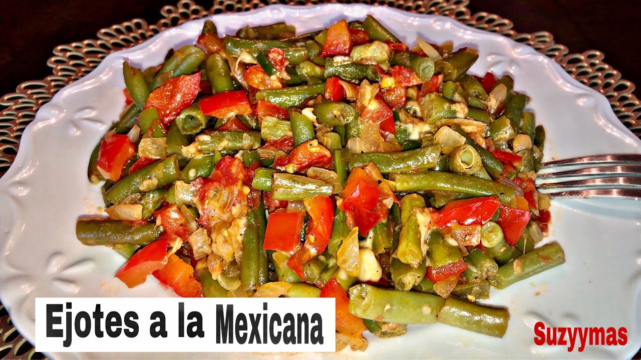 Arriba 75+ imagen receta de ejotes a la mexicana