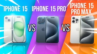 iPhone 15 vs iPhone 15 Pro vs iPhone 15 Pro Max /🔥Comparison!