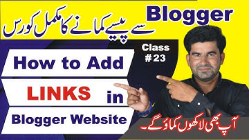 Lecture 23: How To Create Jump Link in Blogger Website | Earn online without investment | Blog LINKS
