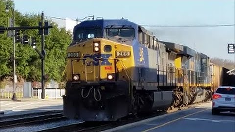 [CSXT]266 GE CW44AC & 996 GE ES44AH Leads Heavy W081-25 With Herzog Cars In Fay NC & Loud K5LAR24