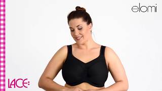 Elomi - Plus Size - Lingerie - Bh - Kate - Sports - Black Lace.de