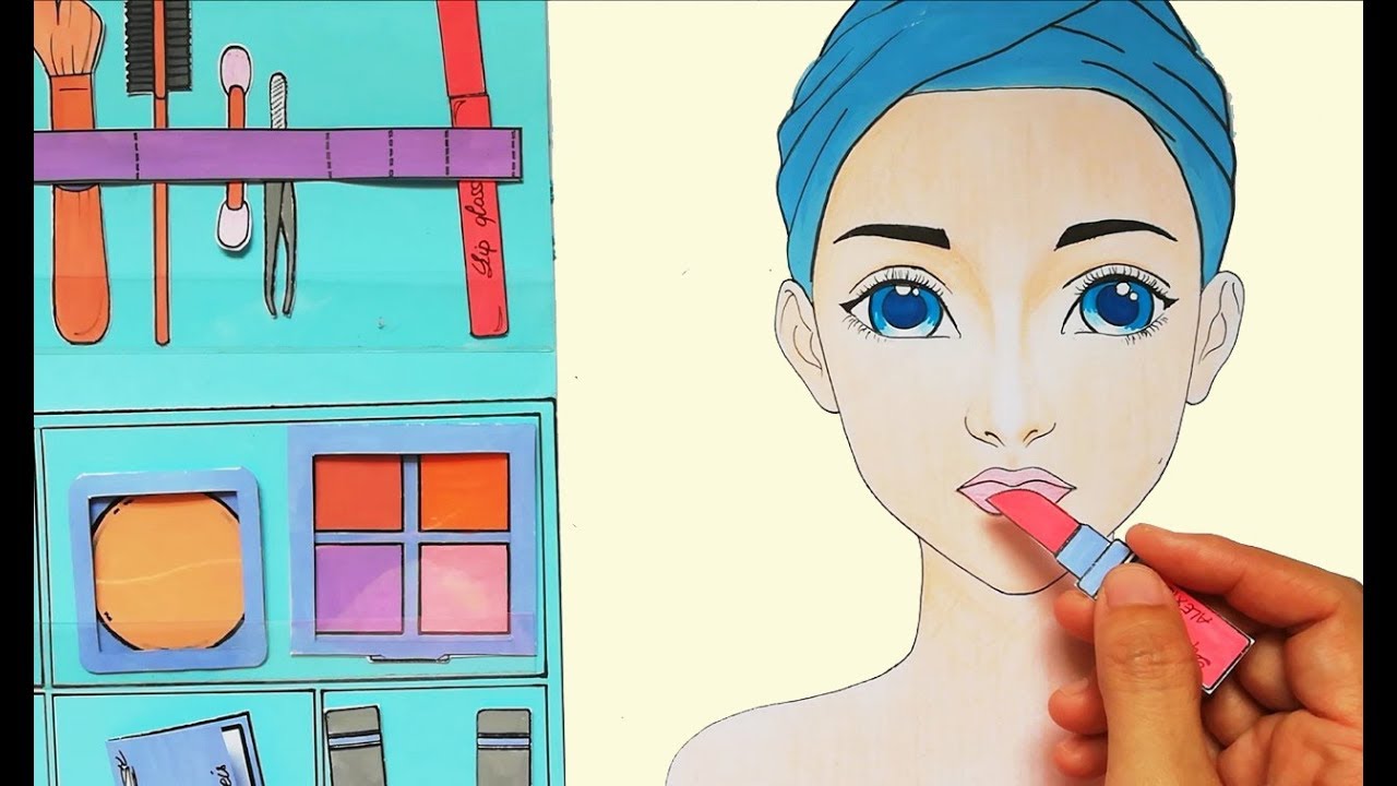 Làm Đẹp, Trang Điểm Cho Búp Bê Giấy - Makeup Game - Paperdoll - Youtube