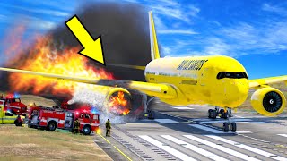 Emergency Landing With One Engine In GTA 5 (Plane Crash Scene) screenshot 4